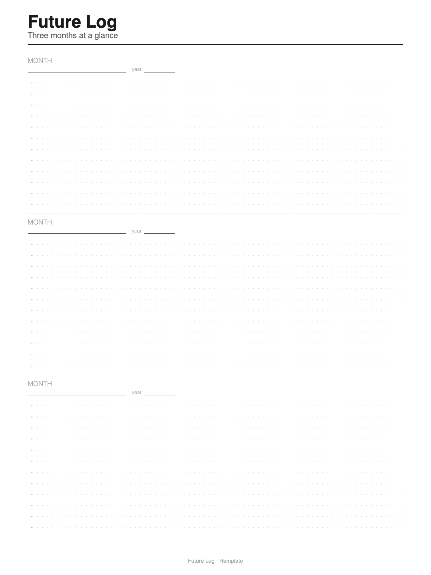 Future Log preview